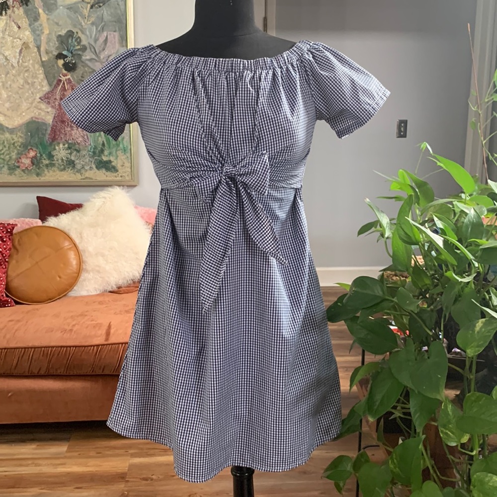 Super Cute Mini Dress with Adjustable Front